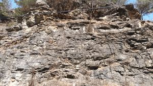 강릉시 옥계면 산계리의 편상화강암