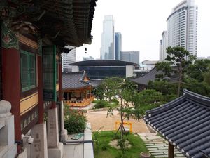 봉은사에서 바라본 코엑스