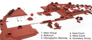 코판 중심부 지도