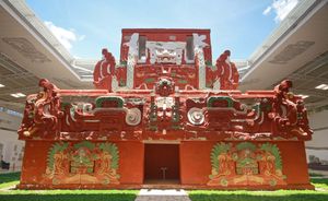 코판 유적 박물관에 있는 로잘릴라 사원의 실물 크기 재건.