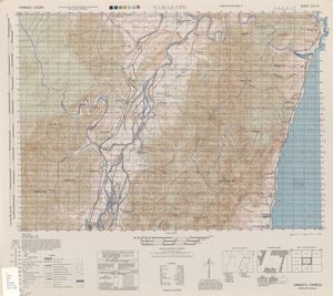 유리(타마자토)와 주변 지역 지도 (1944)