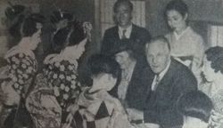 방일 당시의 모습