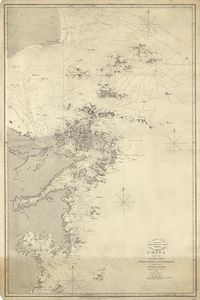 1843년 영국 해군이 측량하여 발행한 "저우산 군도" 지도