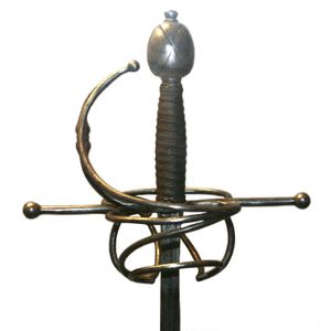 검자루—이 경우, 휩트 힐트가 있는 레이피어