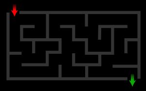 출구와 입구가 하나인 작은 미로