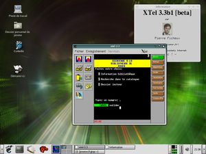 Xtel을 사용하여 리눅스에서 미니텔을 에뮬레이션할 수 있습니다.