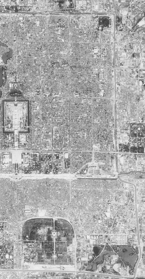 1967년 9월 둥청구 위성 사진