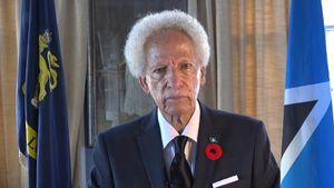 세인트 루시아 총독 네빌 세낙의 영령 기념일 연설, 2018