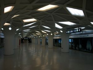 8호선의 북쪽 종착역이었을 당시의 승강장