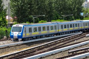 CRRC 창춘 철도 차량에서 제작한 DKZ6형 전동차