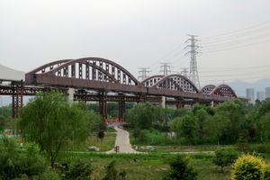 건설 중인 S1선 융딩강 교량