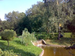 모스필름 스튜디오의 폭포 연못