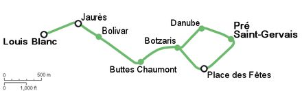 7bis호선의 노선도