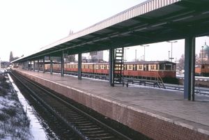 1993년 당시 포츠담 슈타트역의 베를린 S반