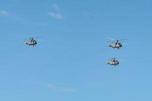 세 대의 러시아 해군 Ka-27M