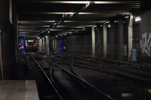 포츠다머 플라츠역 북쪽의 인상선