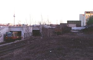 1997년 북역을 나가는 BVG 480 전동차