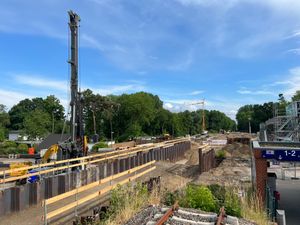 2023년 6월 블랑켄펠데역 공사 현장