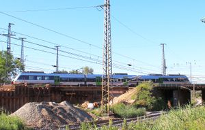 엘스터베르다-비엘라 건널목 인근 공사 (2014)