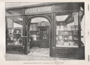 1904년 프랑스, 파리의 식료품점