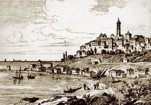 1800년대 초 포르토 마우리치오의 모습