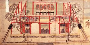 진언원 그림(1636년, 1160년경 작품의 복사본)