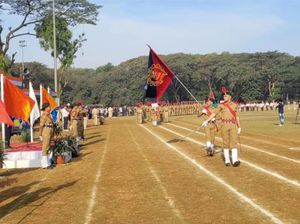 짐카나 운동장에서 열린 2024년 NCC IITB 공화국의 날 퍼레이드