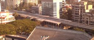 2012년 3월 안데리에서 건설 중인 지하철역.