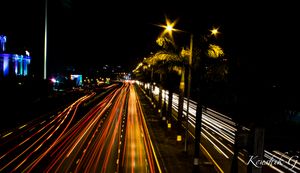 나비뭄바이 러시 아워의 교통