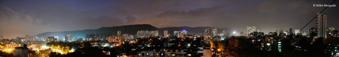 나비뭄바이 야경
