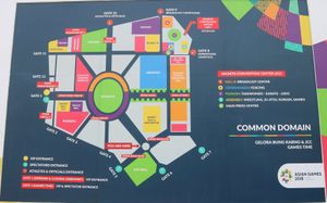 2018년 아시안 게임 당시 GBK 지도