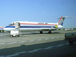 USA 제트 항공(USA Jet Airlines)에서 운항 중인 DC-9-33F