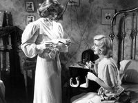 캐서린 헵번과 진저 로저스 스테이지 도어에서