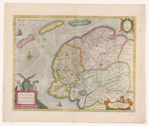 바덴해의 항해 가능한 부분을 보여주는 지도