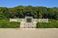 게이타이 천황릉으로 비정된 오타 차우스야마 고분(미시마노아이노 능). 오사카부 이바라키시 소재.