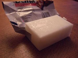 고체 상태의 코코넛 오일