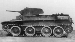 BT-7M; BT 전차는 빠른 속도와 얇은 장갑으로 유명했으며, 1941년 소련 전차대의 상당 부분을 차지했다. 우만 "가마솥"에서 돌파한 제6군 참모장 이바노프는 BT-7M 전차를 타고 독일 후방 200 km를 이동했다.