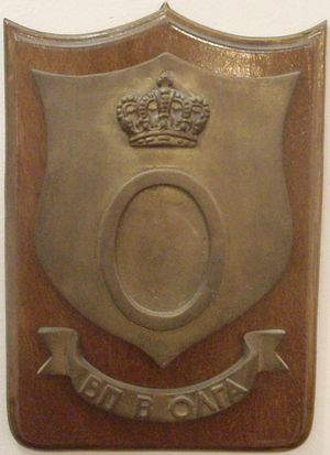 제2차 세계 대전 당시 그리스 구축함 바실리사 올가에 문장으로 사용된 올가의 모노그램