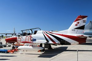 2015년 몰타 국제 에어쇼에서 실버 스타가 사용한 이집트 K-8