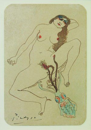 여인과 문어}} (1903, 카탈루냐 제목), 파블로 피카소의 개인 드로잉