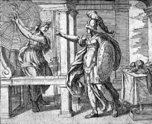 아테나와 아라크네 (안토니오 템페스타)