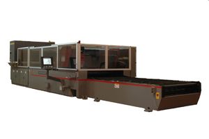 이중 팔레트 플라잉 옵틱 레이저