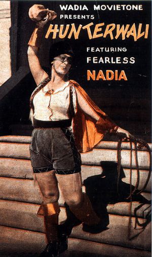 볼리우드 영화 포스터, 특히 Fearless Nadia가 출연한 헌터왈리(1935)와 같은 포스터는 수집가들의 수집 대상이다.