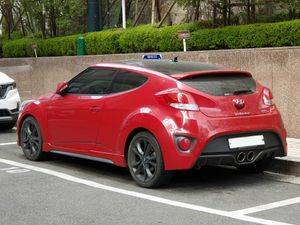 현대 더 뉴 벨로스터 후측면