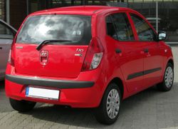 현대 i10(전기형) 후측면