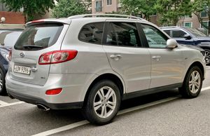 현대 싼타페 더 스타일 (전기형) 후측면