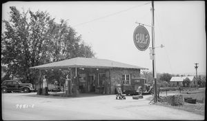 걸프 주유소, 테네시주 재스퍼, 1939년경