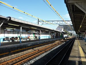 승강장 (스기토-다카노다이 방면, 2018년 9월)