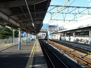 승강장 (미나미쿠리하시 방면, 2018년 9월)