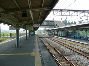 2008년 9월 플랫폼, 연결 육교가 여전히 사용 중인 모습